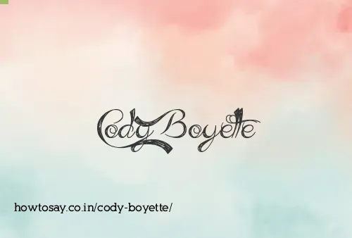 Cody Boyette