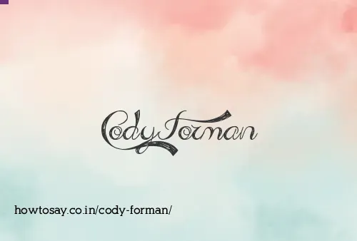 Cody Forman