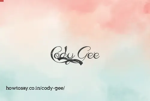 Cody Gee