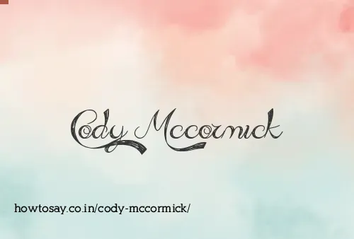 Cody Mccormick