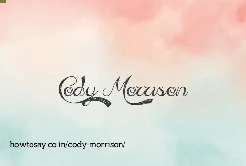 Cody Morrison