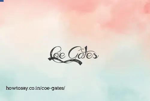 Coe Gates