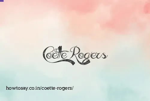 Coette Rogers