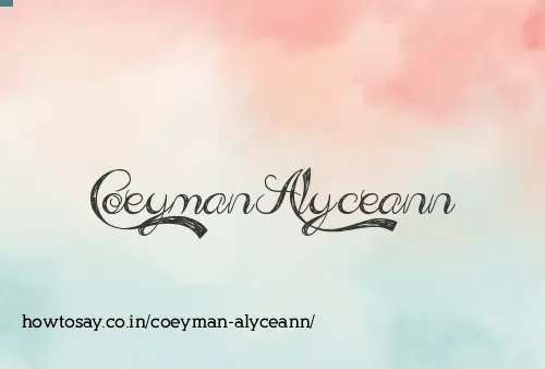 Coeyman Alyceann