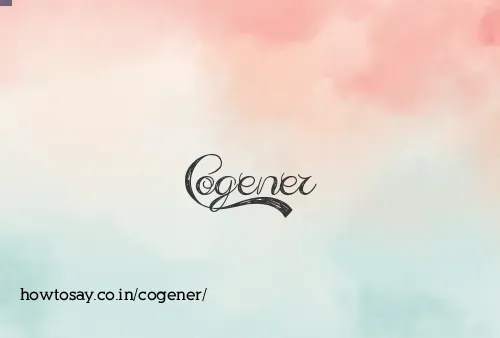 Cogener