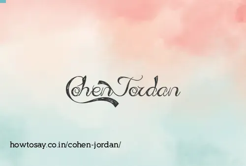 Cohen Jordan