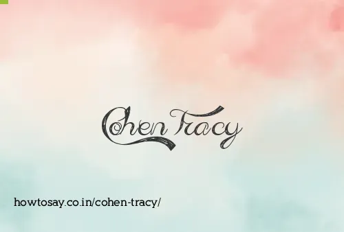 Cohen Tracy