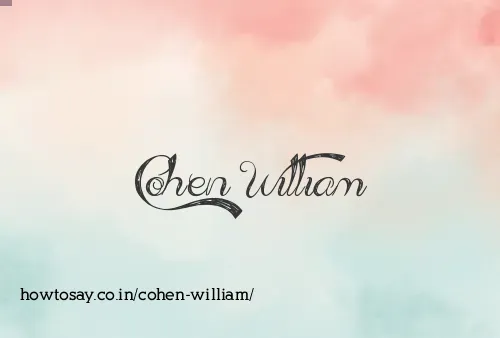Cohen William