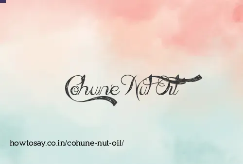 Cohune Nut Oil