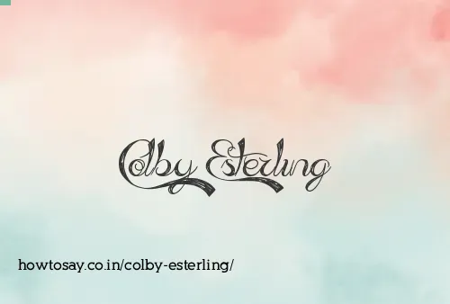 Colby Esterling