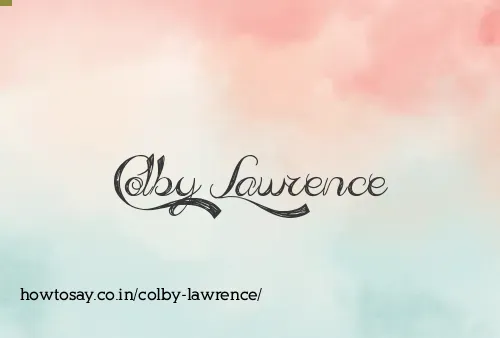 Colby Lawrence