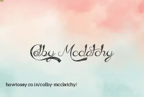 Colby Mcclatchy