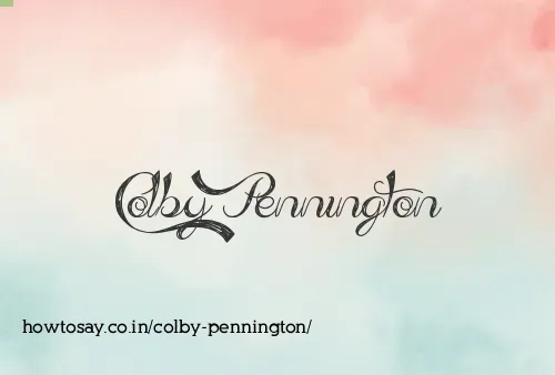 Colby Pennington