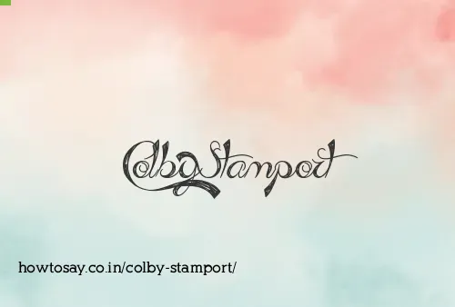 Colby Stamport