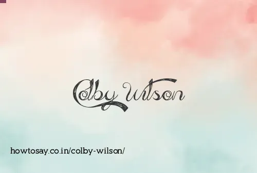 Colby Wilson