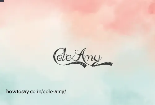 Cole Amy