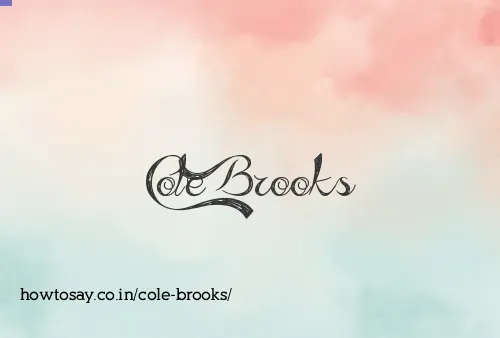 Cole Brooks