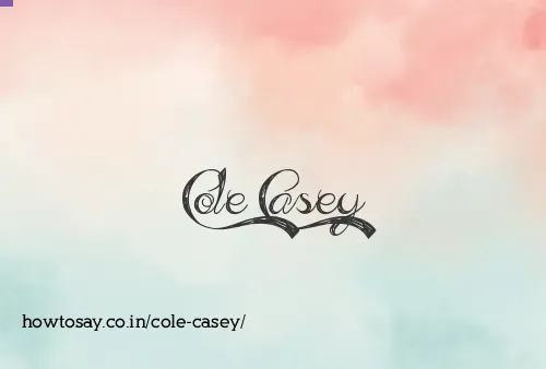 Cole Casey