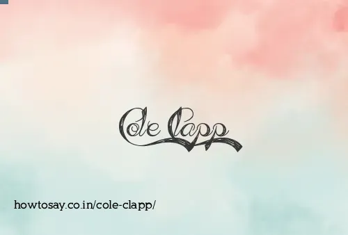 Cole Clapp
