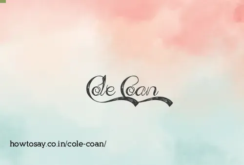 Cole Coan