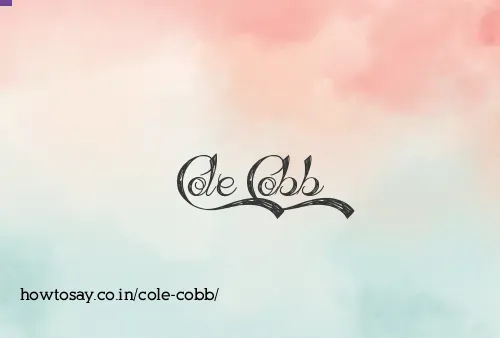 Cole Cobb