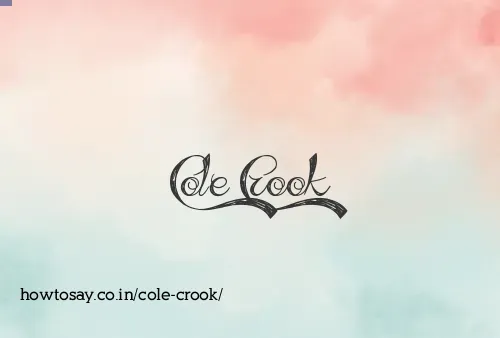 Cole Crook