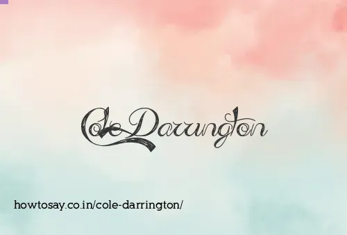 Cole Darrington