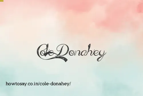 Cole Donahey