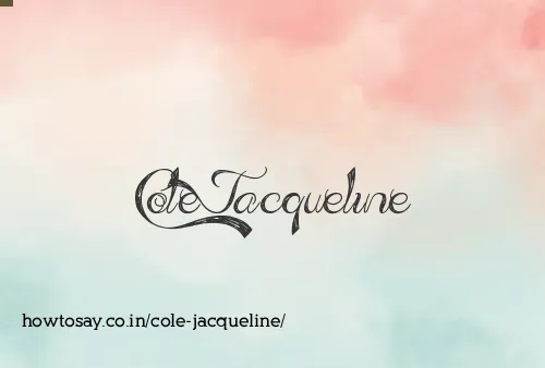 Cole Jacqueline