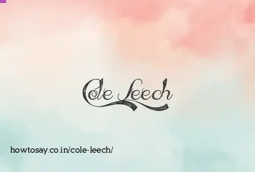 Cole Leech