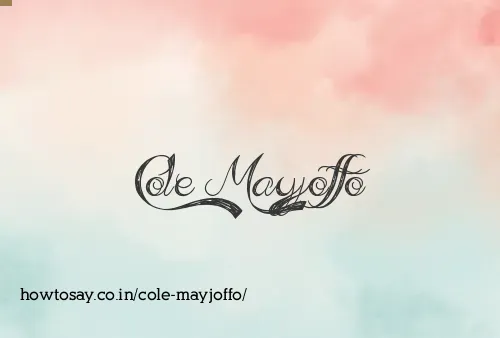 Cole Mayjoffo