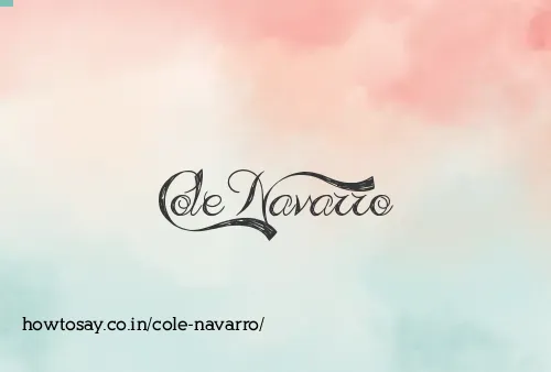 Cole Navarro