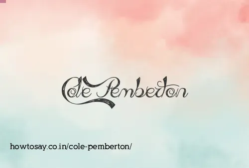 Cole Pemberton