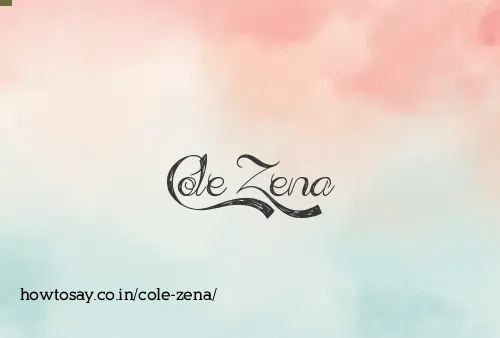 Cole Zena