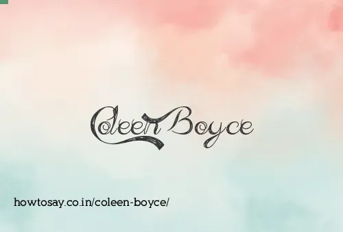 Coleen Boyce
