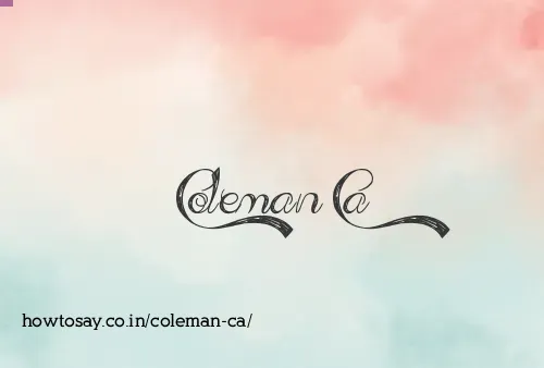 Coleman Ca