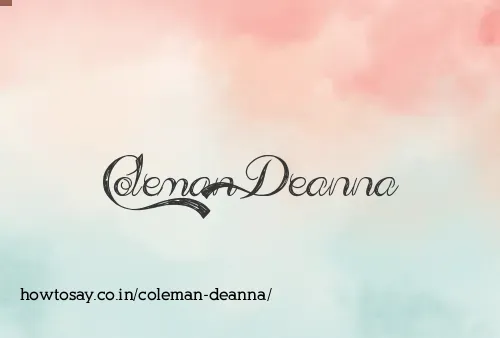 Coleman Deanna