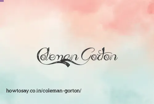 Coleman Gorton