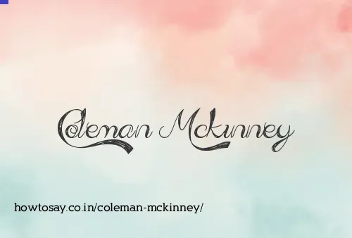 Coleman Mckinney