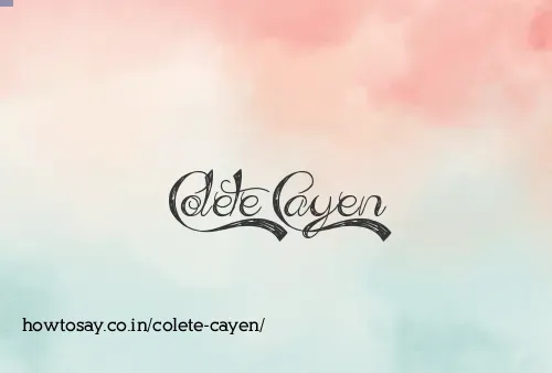 Colete Cayen