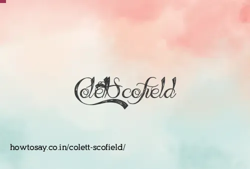 Colett Scofield