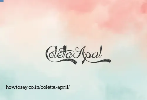 Coletta April
