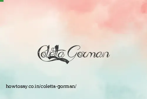 Coletta Gorman