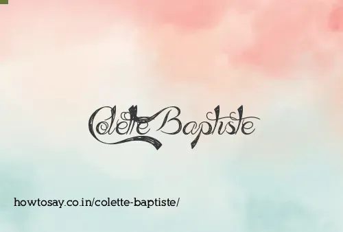 Colette Baptiste