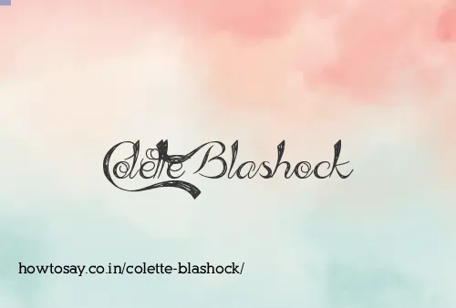 Colette Blashock