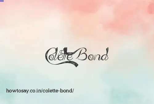 Colette Bond