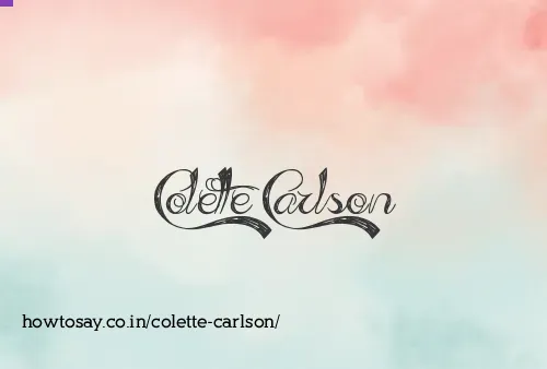 Colette Carlson
