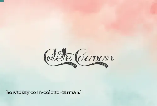 Colette Carman