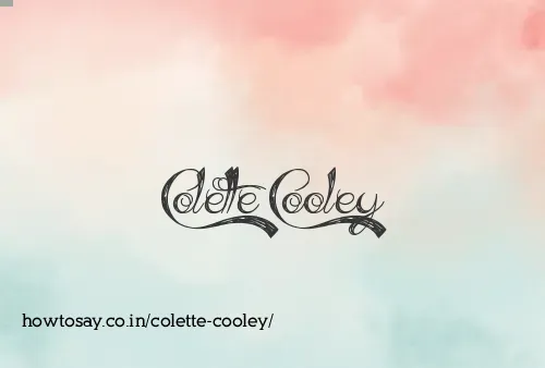 Colette Cooley