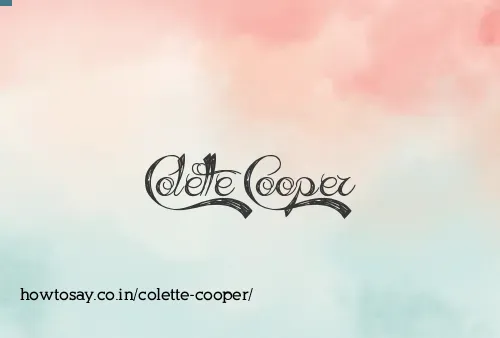 Colette Cooper